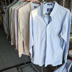 Lot If 6-Stafford/Van Heusen Casual Button Down Ling Shelve Shirts